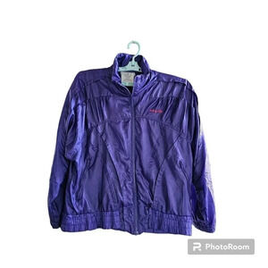 VTG 90s Adidas womens windbreaker track suit jacket & Pants M Purple / Pink Y2K
